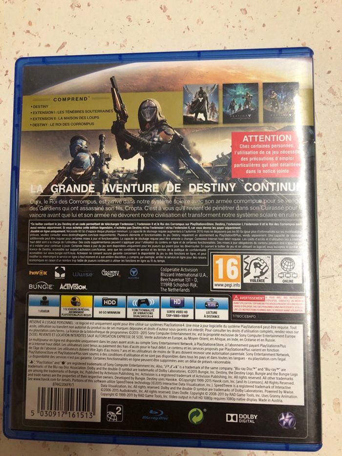 Jeu PS4 Destiny le roi des corrompus - photo numéro 2