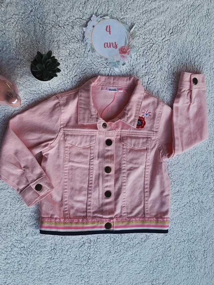 Veste jeans rose neuve