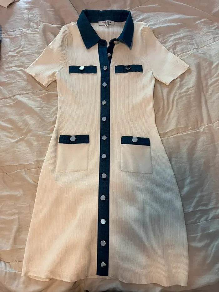 Robe en maille blanche Morgan / 221-rmisa T38 - photo numéro 3