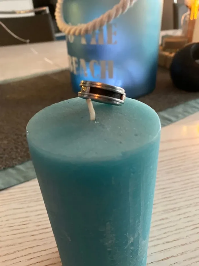 bague acier et carbone tourne sur elle même - photo numéro 2