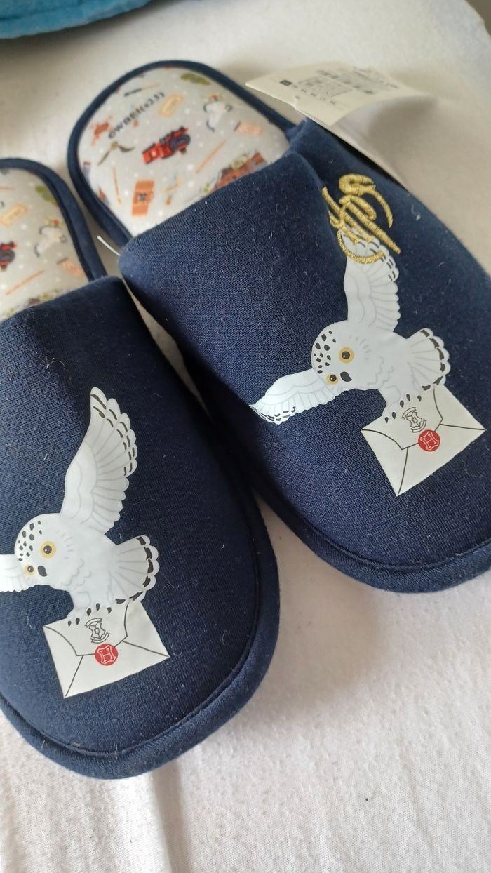 Chausson harry Potter 41 neuf avec étiquette 🏷 tissu bleu - photo numéro 7