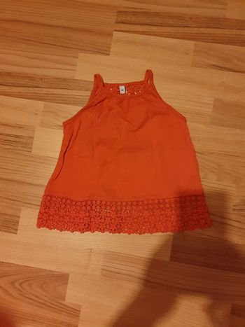 tee shirt rouge corail feria 4 ans brodure