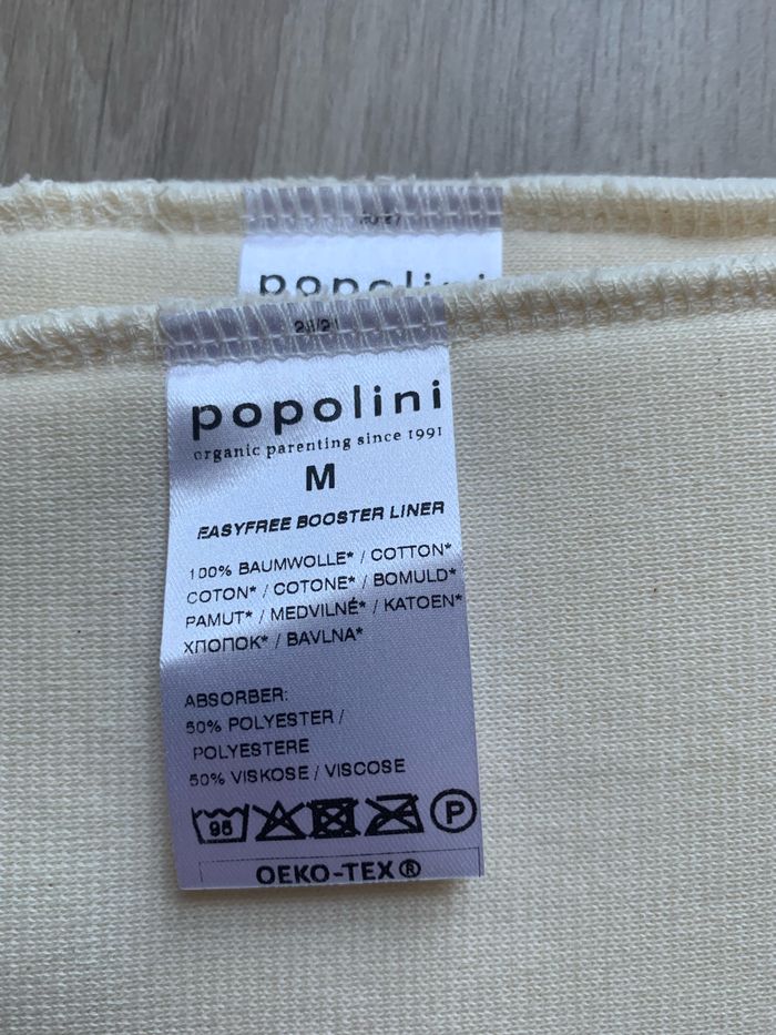 Lot 2 inserts pour couches lavables Popolini taille M - photo numéro 2
