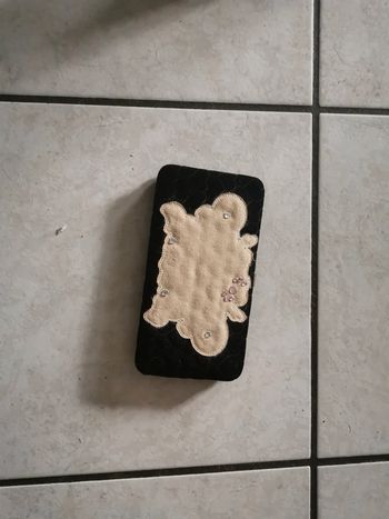 Portefeuille velours cœur