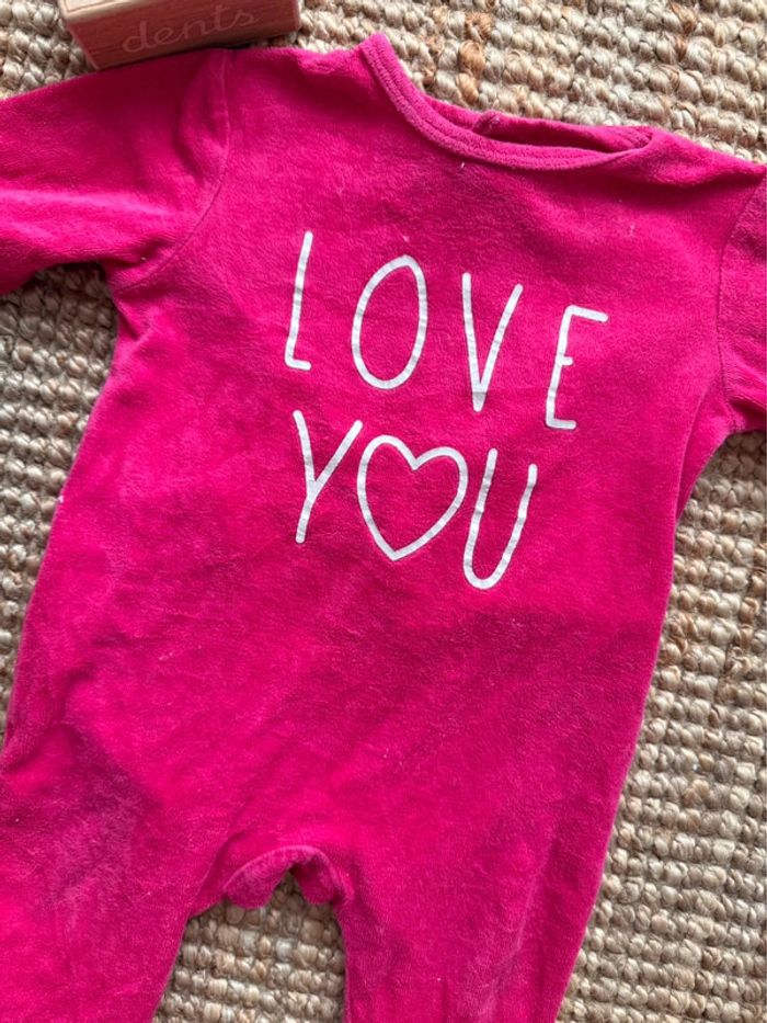 Pyjama velours Kiabi 9mois / 71cm - photo numéro 2