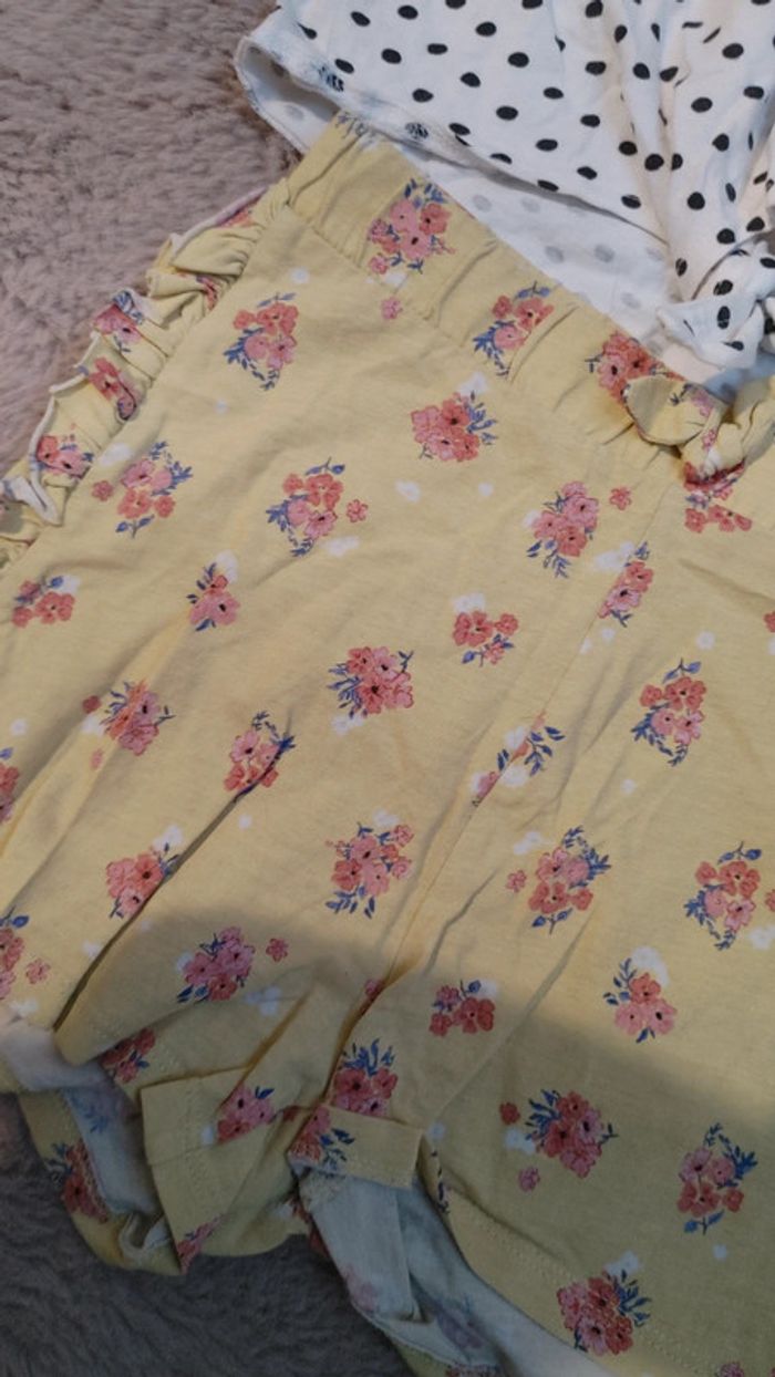 Ensemble t-shirt flamant rose et short pour enfant 7 à 8 ans - photo numéro 2