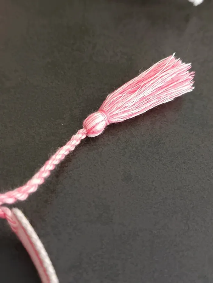Bracelet tissu love rose - photo numéro 3