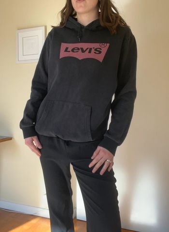 Sweat à capuche Hoodie pull levis noir