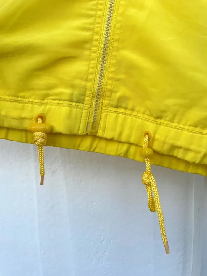Adidas yellow vintage track jacket windbreaker Veste coupe-vent Mens Size L - photo numéro 6