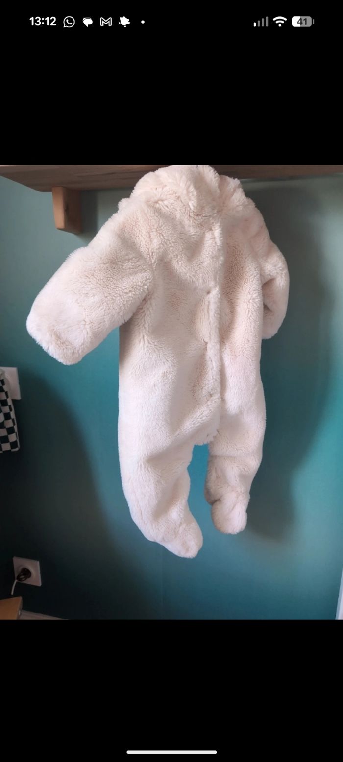 Combinaison moumoute 6-9 mois Zara