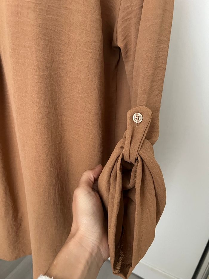 Tunique robe voile camel Les Follies - photo numéro 3