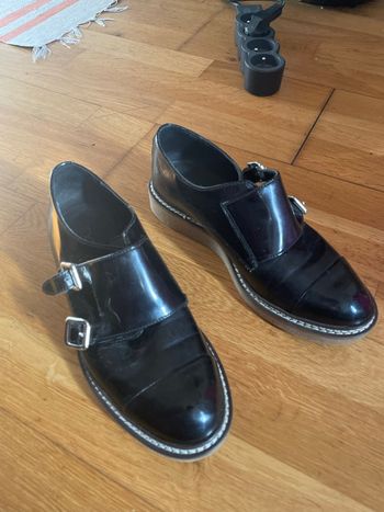 Mocassins en cuir noir taille 36 