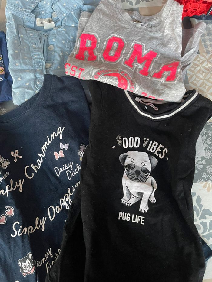 Lot 5 ans tee-shirts fille - photo numéro 3