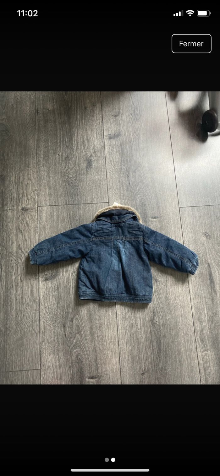 Veste neuve en Jean avec col amovible Graine de blé taille 6-9 mois - photo numéro 2