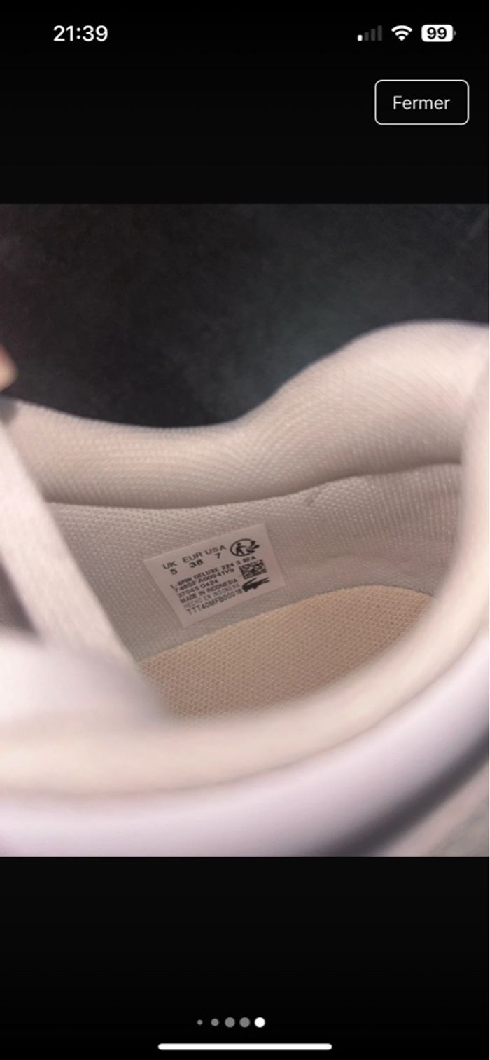 Basket Lacoste - photo numéro 7