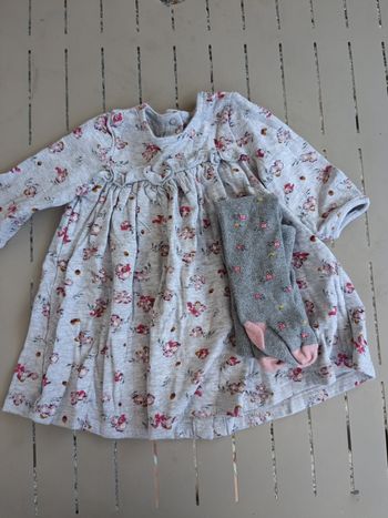 Robe petite bateau+ collants