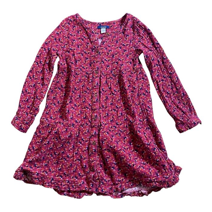 Okaidi Robe fleurie fuchsia Taille 6 ans