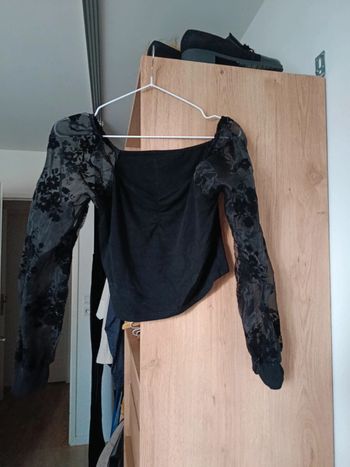 Crop top noir