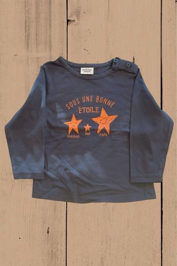 Pull fin ML Tape à l’Œil – 18 mois – Bleu marine – TBE