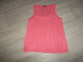 Top ETAM rose corail fluide taille M TBE