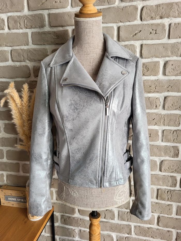 Perfecto argenté Morgan - Neuf - photo numéro 9