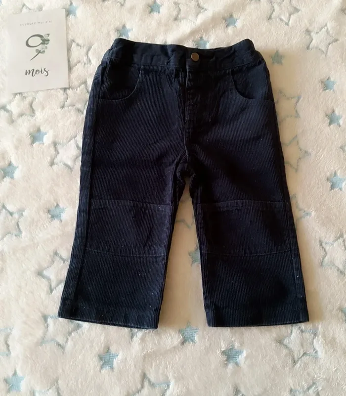 Pantalon style velour