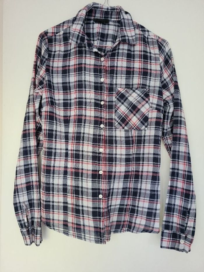 Chemise à carreaux manches longues Jennyfer