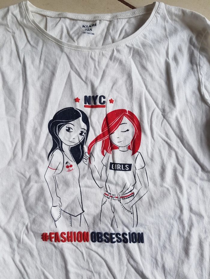 T-shirt manches longues fille 12 ans - photo numéro 2