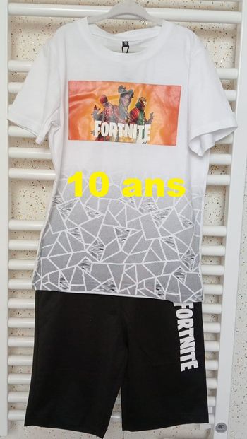 Ensemble Tee shirt manche courte + Short Boom Kids Taille 10 ans
