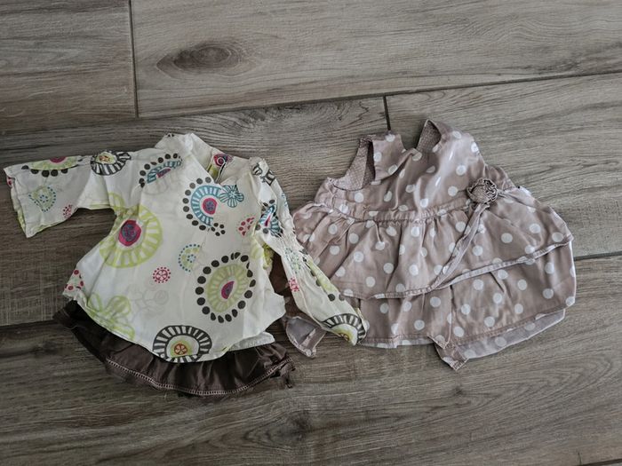 2 tuniques blouses 3 mois fillle