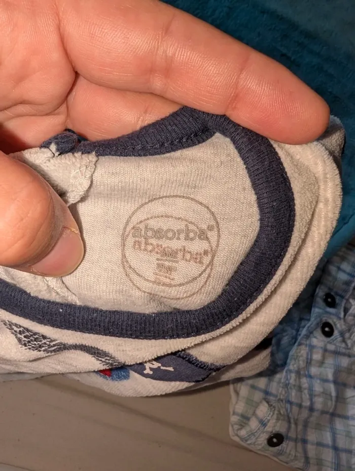 Pyjama bébé velours mixte 3 mois thème pirate - photo numéro 3