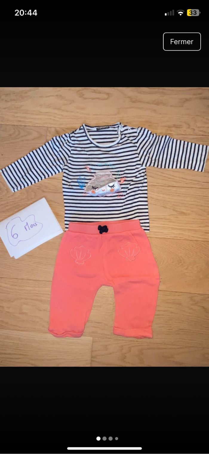 Lot 3 ensembles 6 mois - photo numéro 3