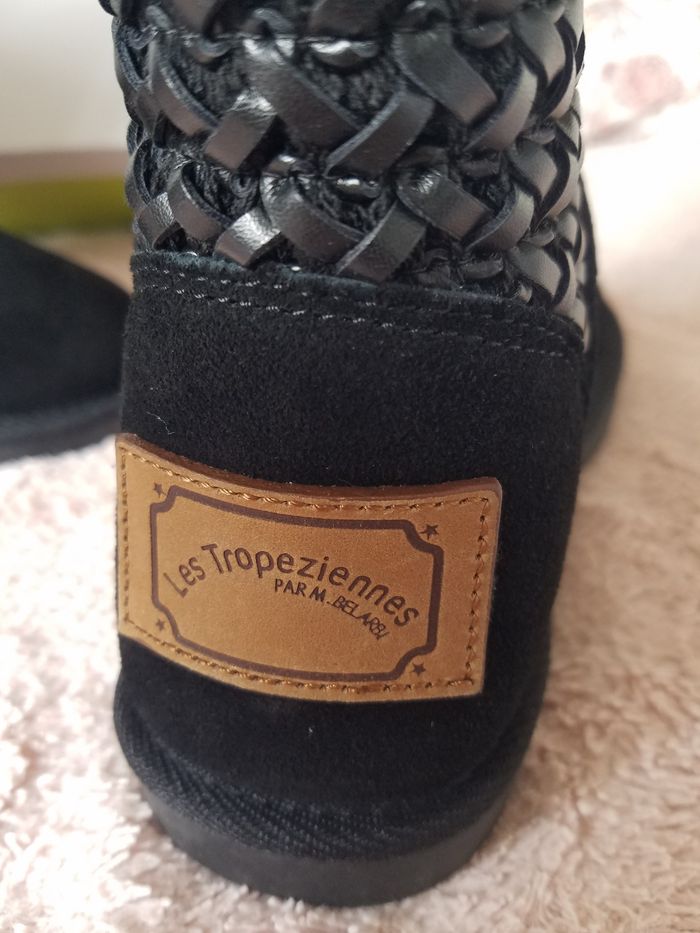 Bottes fourrees femme en cuir Les Tropeziennes t 38 NEUF - photo numéro 2