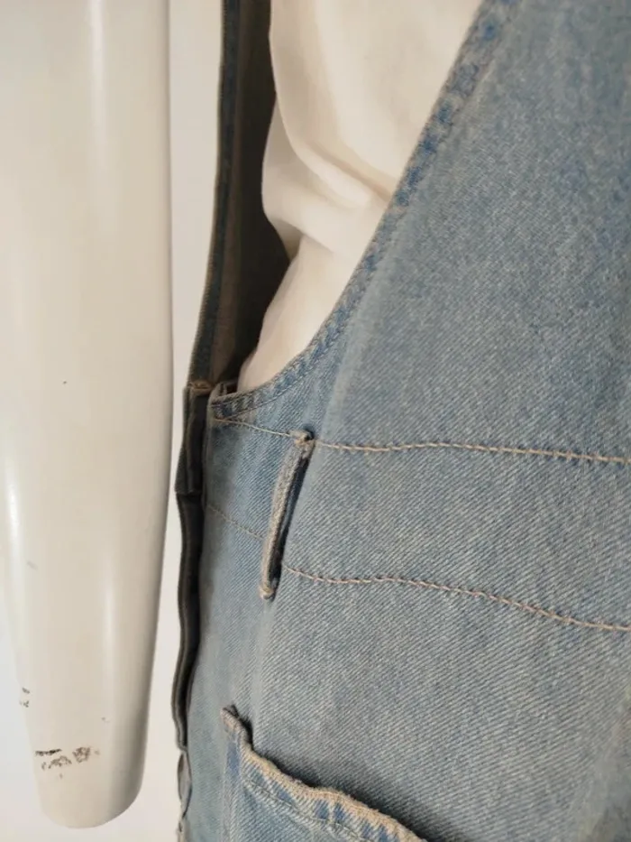 Salopette short en Jean femme - Taille 38 M - A169 - photo numéro 9