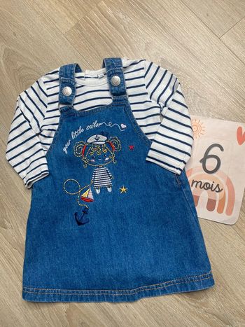 Ensemble salopette jupe