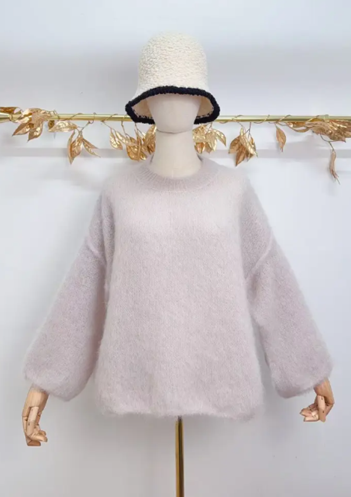 Pull - Beige - Fluffy - Cocooning - Automne