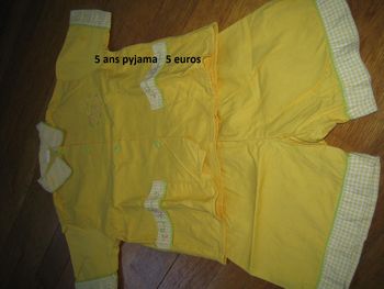lot de 3 pyjamas été fille 5 ans