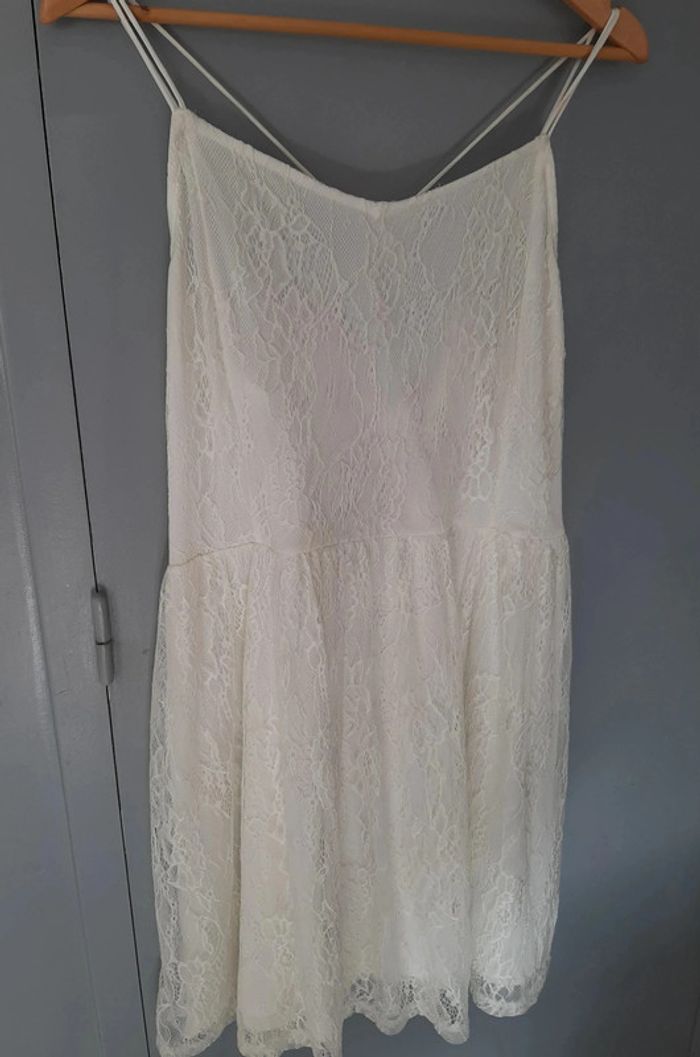 robe midi kiabi crème taille XL