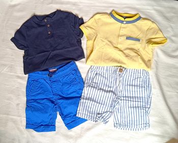 Lot vêtements garçon été short/ t-shirt 4 ans dpam, kiabi