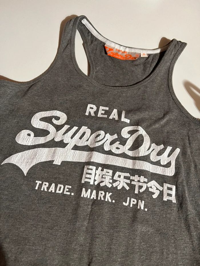 Robe longue grise - superdry- droite - taille S - photo numéro 5