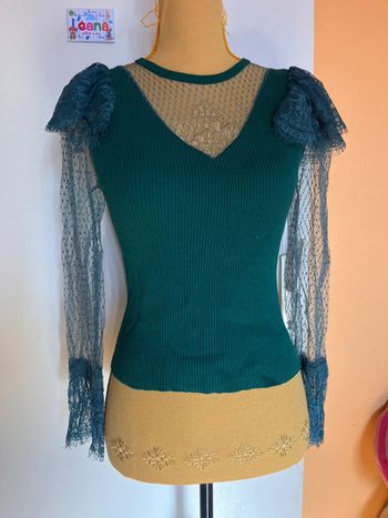 Pull chic sexy dentelle bisous project taille unique