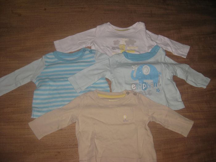 lot de 4 t-shirt manche longue - photo numéro 2