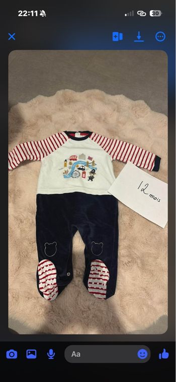 Pyjama Sergent Major 12mois