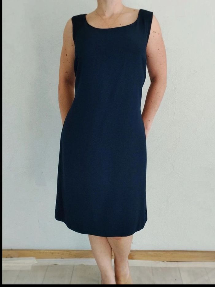 Robe chasuble - Bleu Marine - Duncan - IT 46 = FR 42 - Excellent État - photo numéro 3