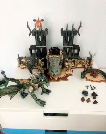 Mega Bloks 9889 forteresse Portal of fire château fort 