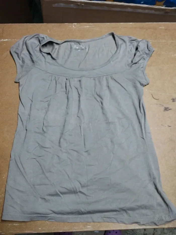 T-shirt femme gris/kaki