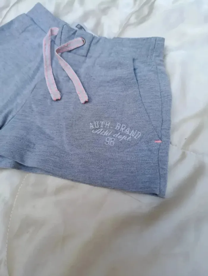 Short gris à lacets rose 3 ans 98 cm Okaïdi - photo numéro 4