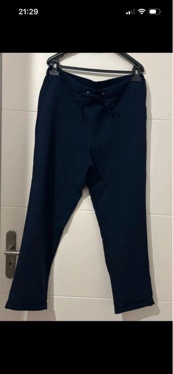 Pantalon fluide bleu marine Femme