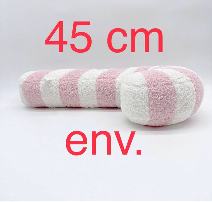 Coussin Décoration Noël 🎄 en forme de canne à sucre - photo numéro 2