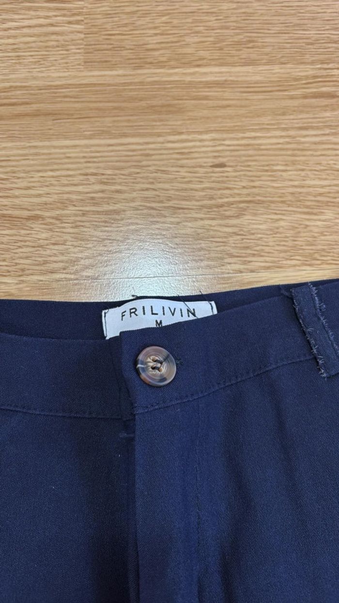Pantalon chino Frilivin Bleu marine - photo numéro 3